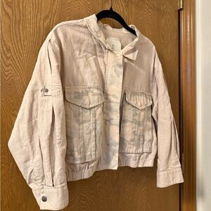 *CANNOT SHIP UNTIL 10/25* 
Anthropologie Hei Hei Linen Cotton Utility Jacket